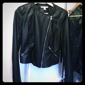 Faux Leather Moto Jacket